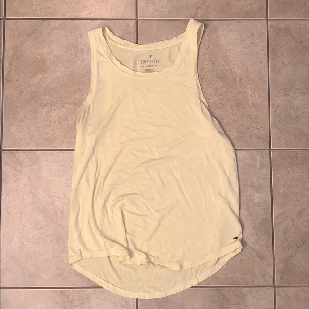 Yellow Soft & Sexy American Eagle Tank